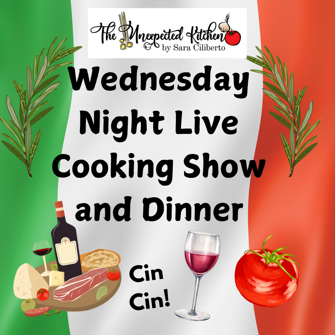 Wednesday Night Live Cooking Show and Dinner (BOOK NOW👇🏼)