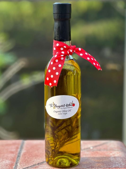 Sara's Rosemary Infused Organic Olive Oil - Large Size